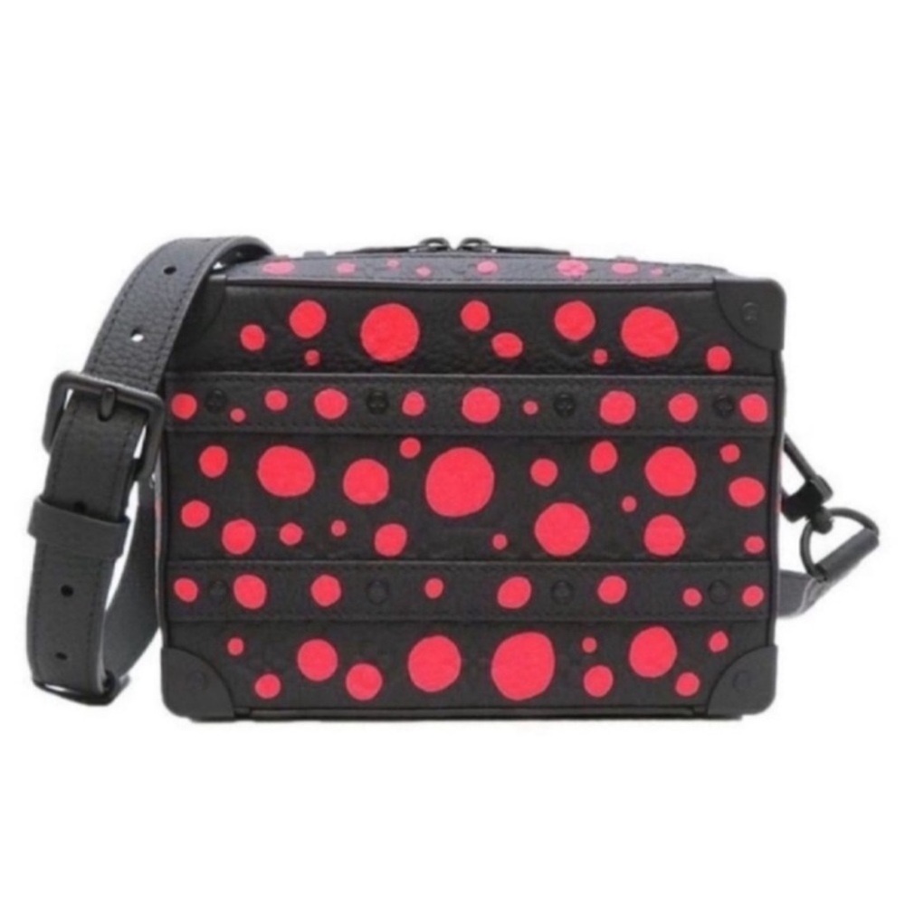 LOUIS VUITTON LV X YK Taurillon Monogram Handle Soft Trunk Black Red